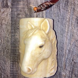 3D Horse Head Design Candle Wax Pillar Candle By Animal Spirits Wax Decor Accent